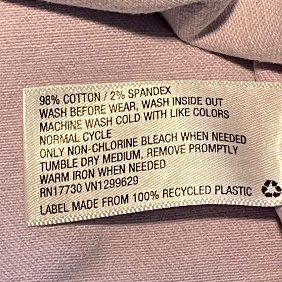 art class Lilac Denim Mini Skirt With Front Zipper Closure & Pockets - Picture 8 of 9